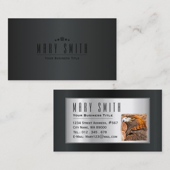 Golden Eagle 名刺 Visitkort (Fram/baksida)