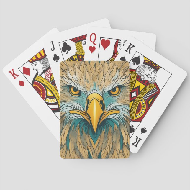 Golden Eagle Artwork Casinokort (Baksidan)