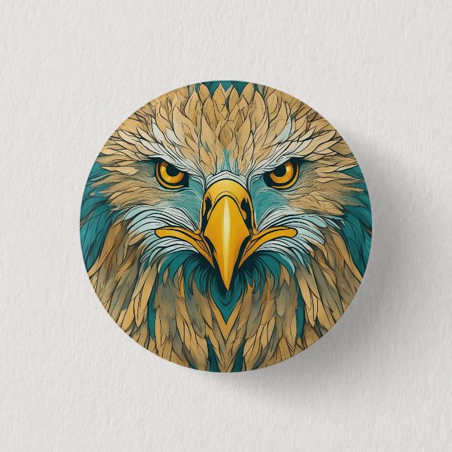 Golden Eagle Artwork Knapp (Framsida)