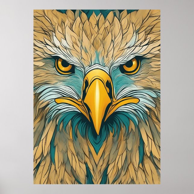 Golden Eagle Artwork Poster (Framsidan)