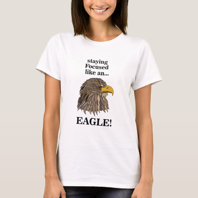 Golden Eagle Head T Shirt (Framsida)