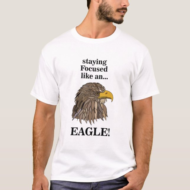 Golden Eagle Head T Shirt (Framsida)