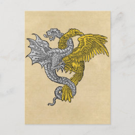 Golden Eagle Silver Dragon Vykort