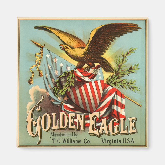 Golden Eagle Tobacco 1900 Magnet (Framsidan)