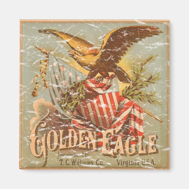 Golden Eagle Tobacco 1900 - nödlidande Magnet (Framsidan)