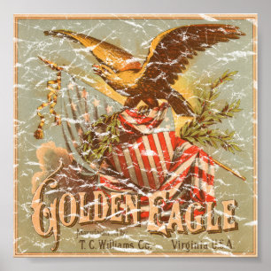 Golden Eagle Tobacco 1900 - nödlidande Poster
