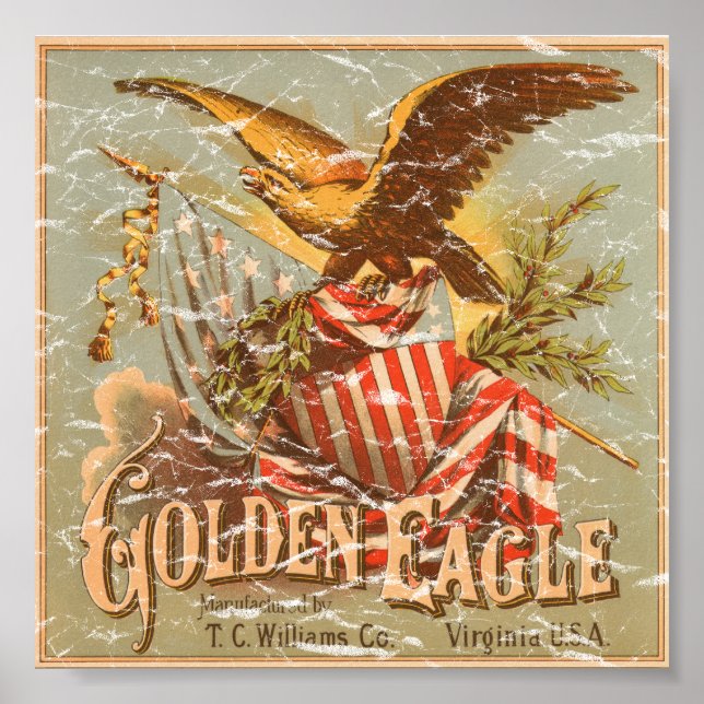 Golden Eagle Tobacco 1900 - nödlidande Poster (Framsidan)