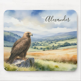 Golden Eagle Watercolor Wildlife Personalized Musmatta