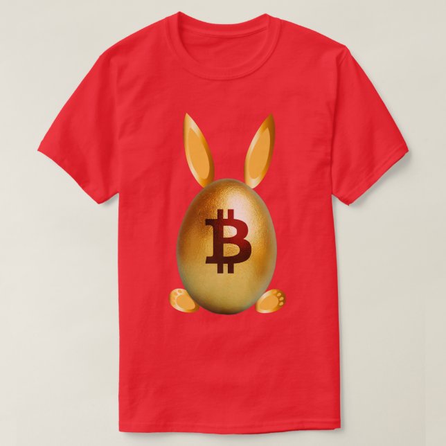 Golden Easter Egg Bunny Ears Footprint Funny Crypt T Shirt (Design framsida)