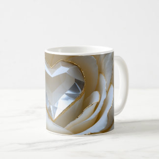 Golden-Edged Purity Crystal Rose Mug Kaffemugg