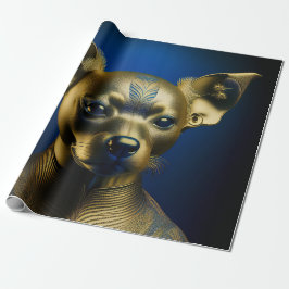 Golden Egyptian Chihuahua Guard Presentpapper