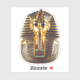 Golden Egyptian Pharaoh Mask Art Klistermärken