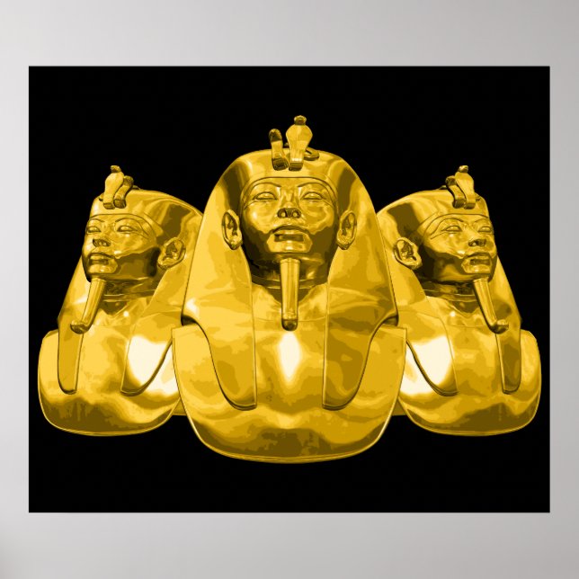 Golden Egyptian Pharaohs Poster (Framsidan)