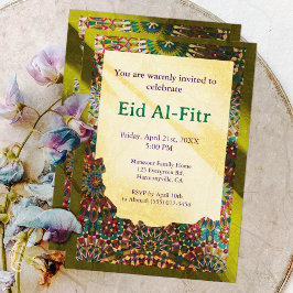 Golden Eid Firande ornamental Eid Party Eid Inbjudningar
