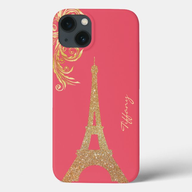 Golden Eiffel Torn Anpassningsbar Samsung Note 4 F (Baksida)