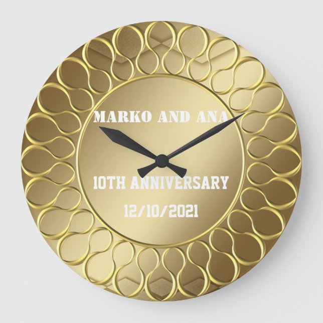 Golden elegance-årsdagen av den stora klockan kärl stor klocka (Framsida)