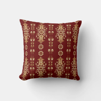 Golden Elegance: Classic Oriental Mönster. Kudde