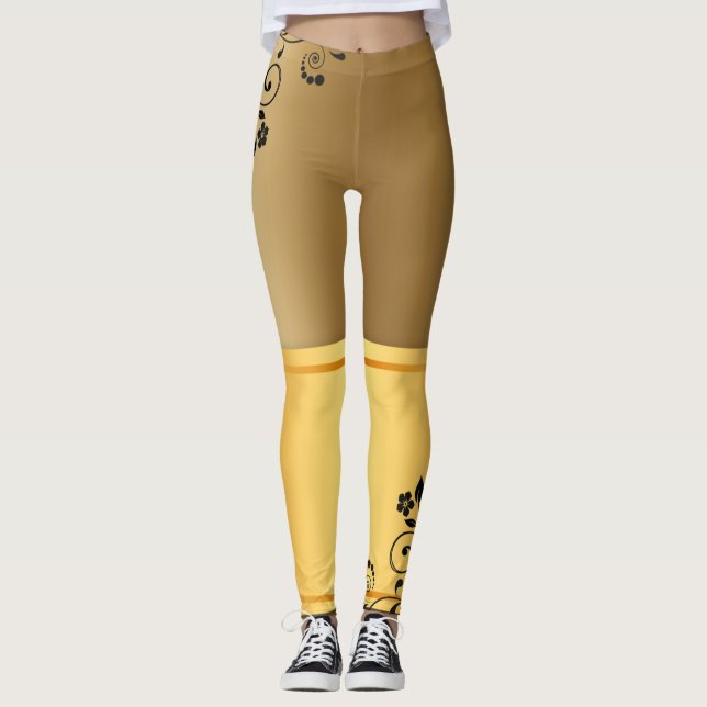 Golden elegance leggings (Framsida)