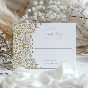 Golden Elegance OSA kort för Bröllop