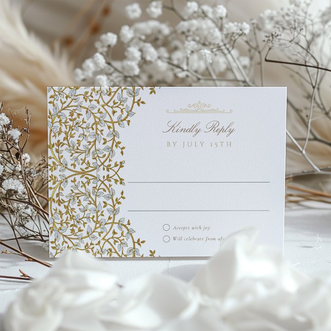 Golden Elegance OSA kort för Bröllop (Skapare uppladdad)