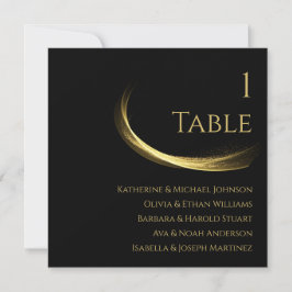 Golden Elegance-Seating Chart Inbjudningar