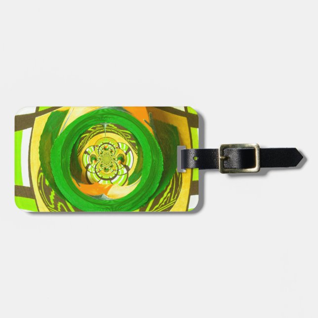 Golden Elegance: Snygg afrikansk Gul ros Art Bagagebricka (Horisontell Framsida)