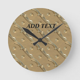 Golden elegant design rund klocka