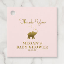Golden Elephant Baby Shower Tack