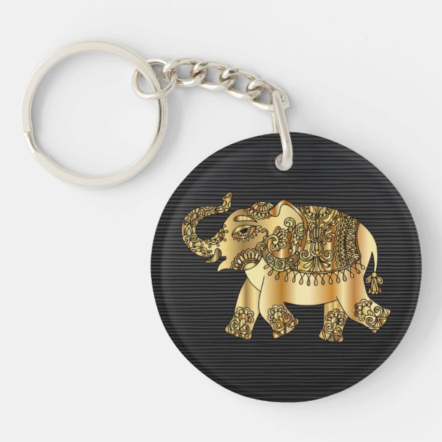 Golden Elephant Keychain (Framsidan)