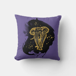 Golden Elephant Kissen Ultra Violet Kudde