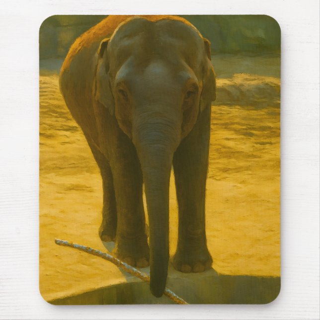 Golden Elephant Wisdom - Majestic Wildlife Musmatta (Framsidan)