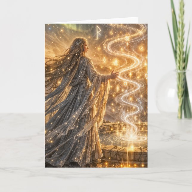 Golden Elven Fantasy Light – Impressionist Fantasy Kort (Framsida)