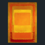 Golden Ember Color Field Abstract Modern Art Poster<br><div class="desc">A luminous color field abstract artwork featuring radiant rectangles of golden yellow,  amber and warm orange layered in soft atmospheric pigment. The glowing central field creates warmth and harmony while surrounding tones add depth and balance. Ideal contemporary abstract art for minimalist interiors and modern design lovers.</div>