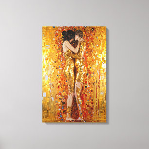 "Golden Embrace" Ädelbar och oförstörbar Canvastryck