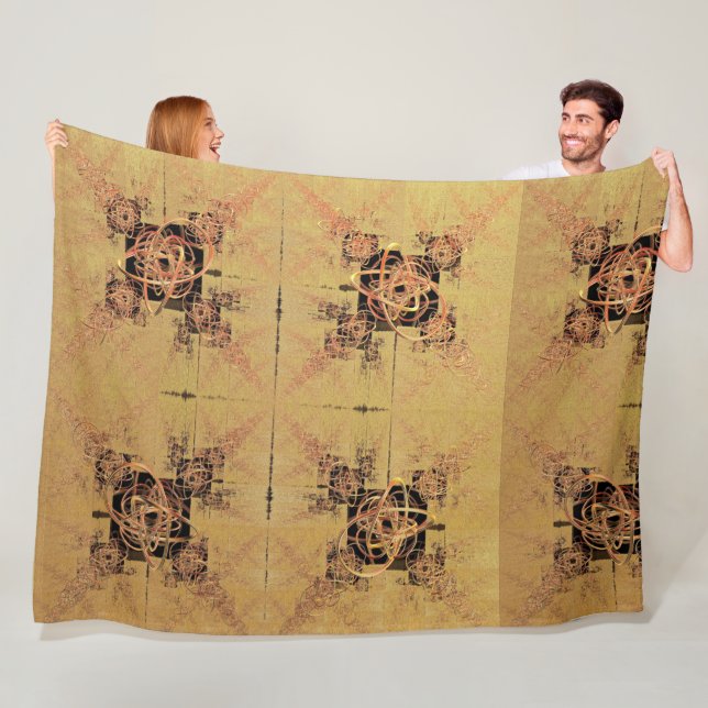 Golden Entanglement Fleecefilt (På plats)