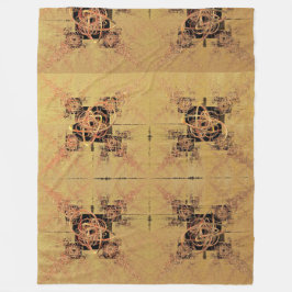 Golden Entanglement Fleecefilt