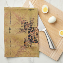 Golden Entanglement Kökshandduk