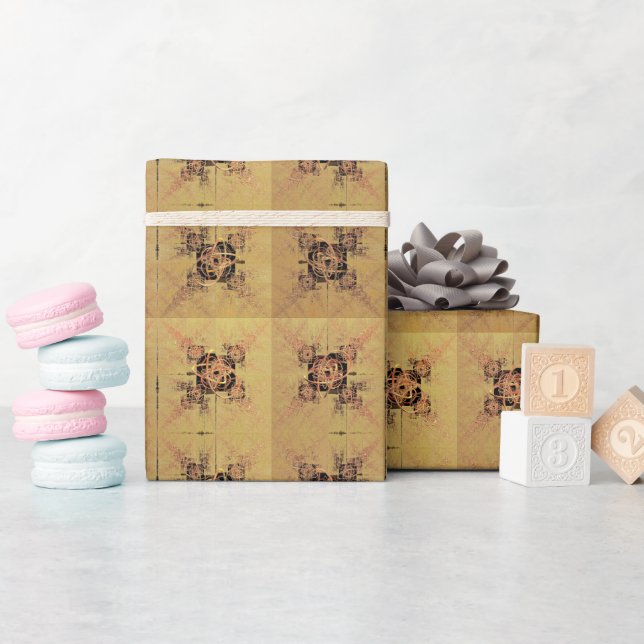 Golden Entanglement Presentpapper (Baby Shower)