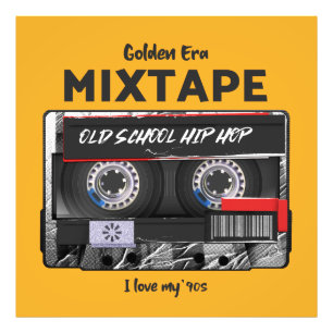 Golden Era Mixtape 90's Old School Hip-Hop Vibes Fototryck