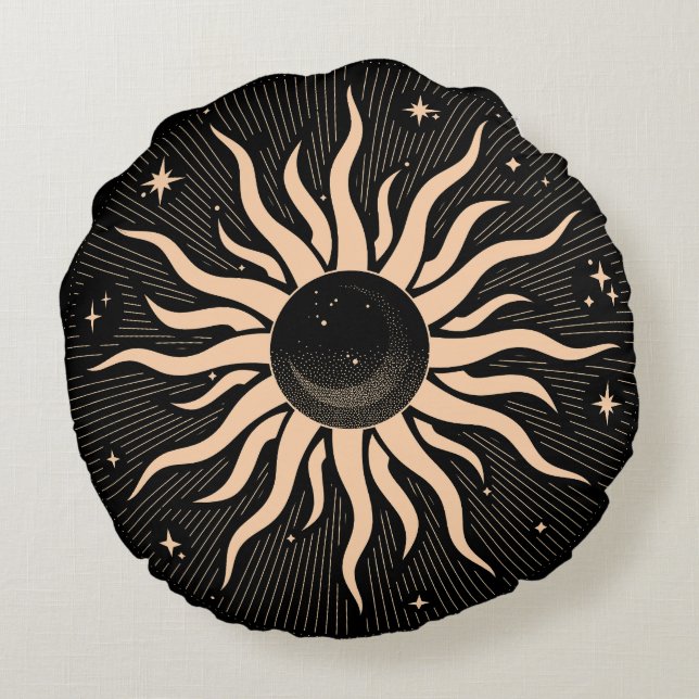 Golden Esoterics Rund Kudde (Baksidan)