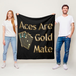 Golden Ess är Guld Mate. Fleecefilt