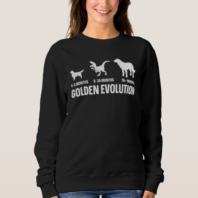 Golden Evolution Quote for a Golden Retriever Owne T Shirt (Framsida)