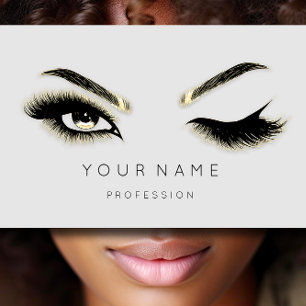 Golden Eyelash Brows Microblading QRCODE Logotyp G Visitkort