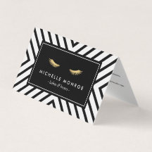 Golden Eyelash Mod Mönster Salon-eftervård