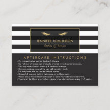 Golden Eyelash with Rand Lash Salon Aftercare