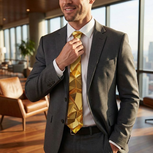 Golden Faceted Crystal Geometric Slips (Skapare uppladdad)