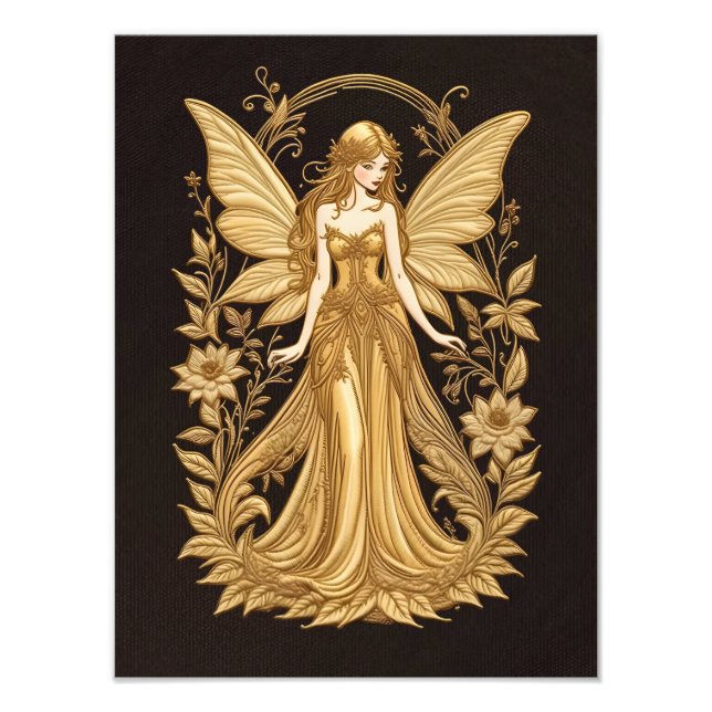 Golden Fairy Art Poster (Framsidan)