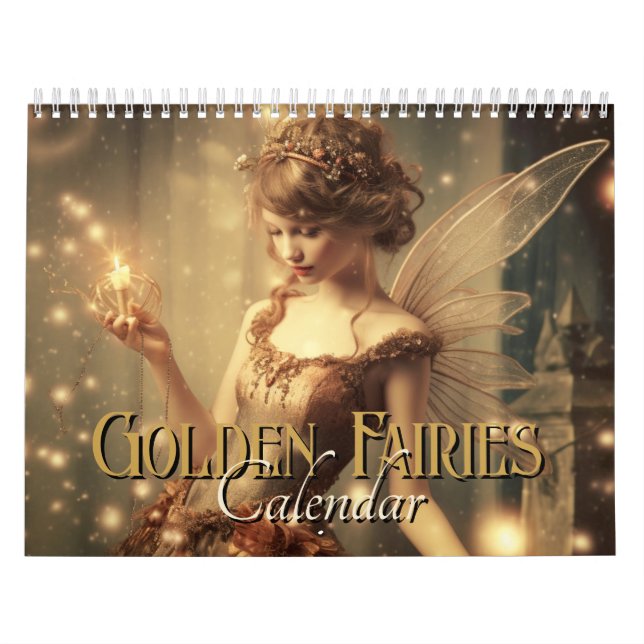 Golden Fairy Fantasy Fae Women 2024 Kalender (Omslag)