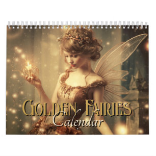 Golden Fairy Fantasy Fae Women 2024 Kalender
