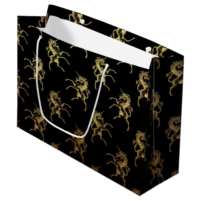 Golden Fairy tale Princess party presentsäck (Framsidan Vinklad)